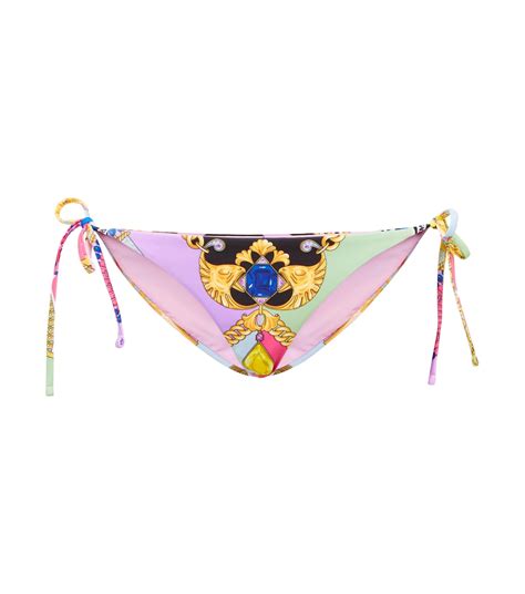 ventaglio versace|I Ventagli printed bikini bottoms in multicoloured .